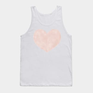 Watercolor Hearts - Dusty Blush Pink Palette Tank Top